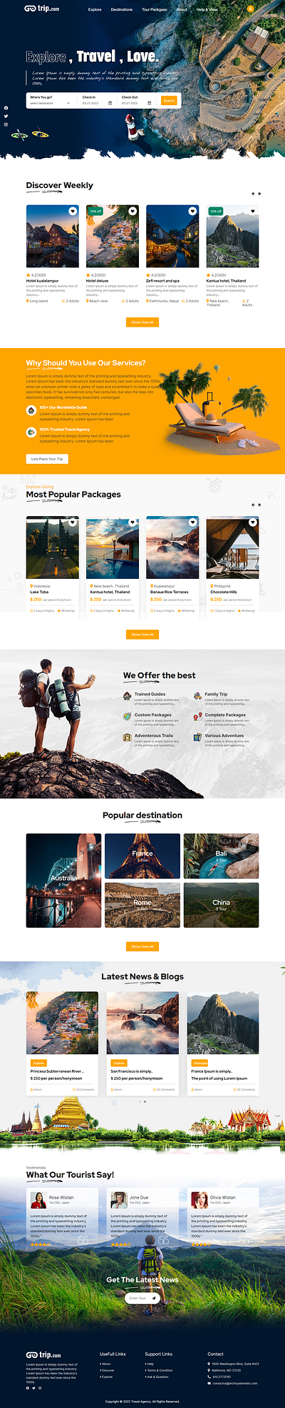Travel website mock up design graphic design mock up tour and travel website travel agency travel mock up