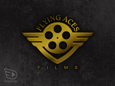Logo concepts aviation branding chipdavid dogwings film flying aces graphic design logo vector