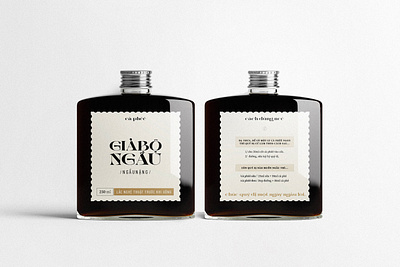 GIA BO NGAU — Branding for Brewed Coffee ☕ branding coffee coffee packaging design graphic graphic design logo package design packaging stamp