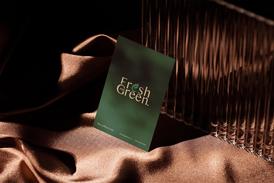 Fresh and Green logo branding coffee design graphic graphic design green logo luxury name card tea