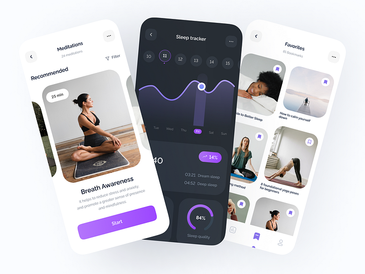 WellZen - Fitness Mobile App by Ella Shteier for Ash Studio on Dribbble