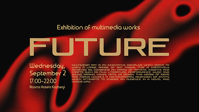 Future! amateur designer des design exhibition poster gradient gradient poster graphic design photoshop poster typography ui ux
