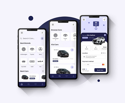 Online Car Sell App automobile car figma marketing mobile app uiux