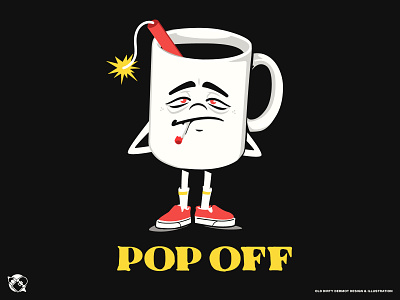 Pop Off! character design coffee design graphics illustration vans vector vector design