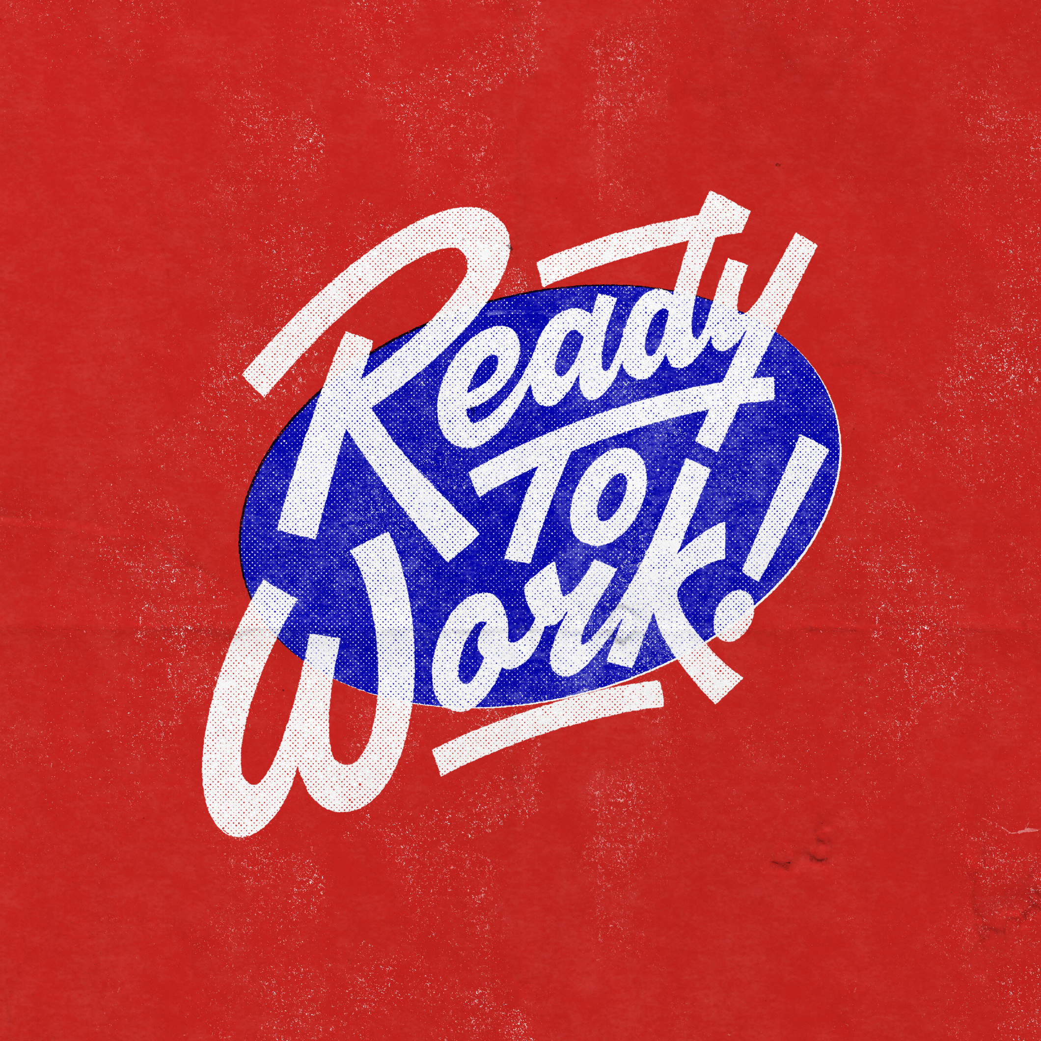 Ready To Work! brand branding customtype design digitalart graphic design graphicdesign handdrawn handlettering lettering logo logotype photoshop procreate retro scriptlettering type typography