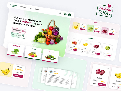 Grocery Shop Website ui website