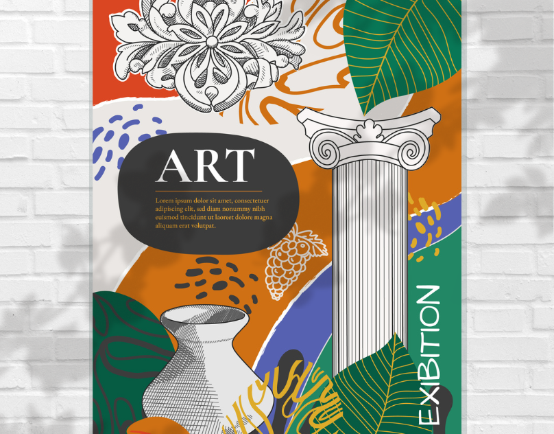 #4 Ancient Greece in Modern Art amphora ancient antique art art of sculpture banner classical collage column contemporary design exhibition gallery greek nostalgia nostalgic pillar poster posters roman