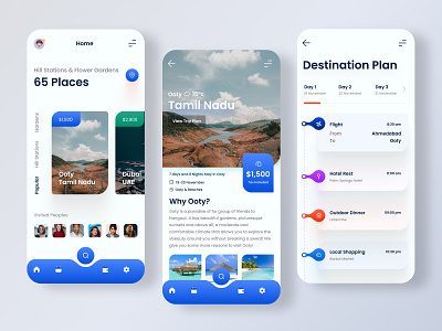 Travel Guide App app app design apps clean mobile app mobile app design