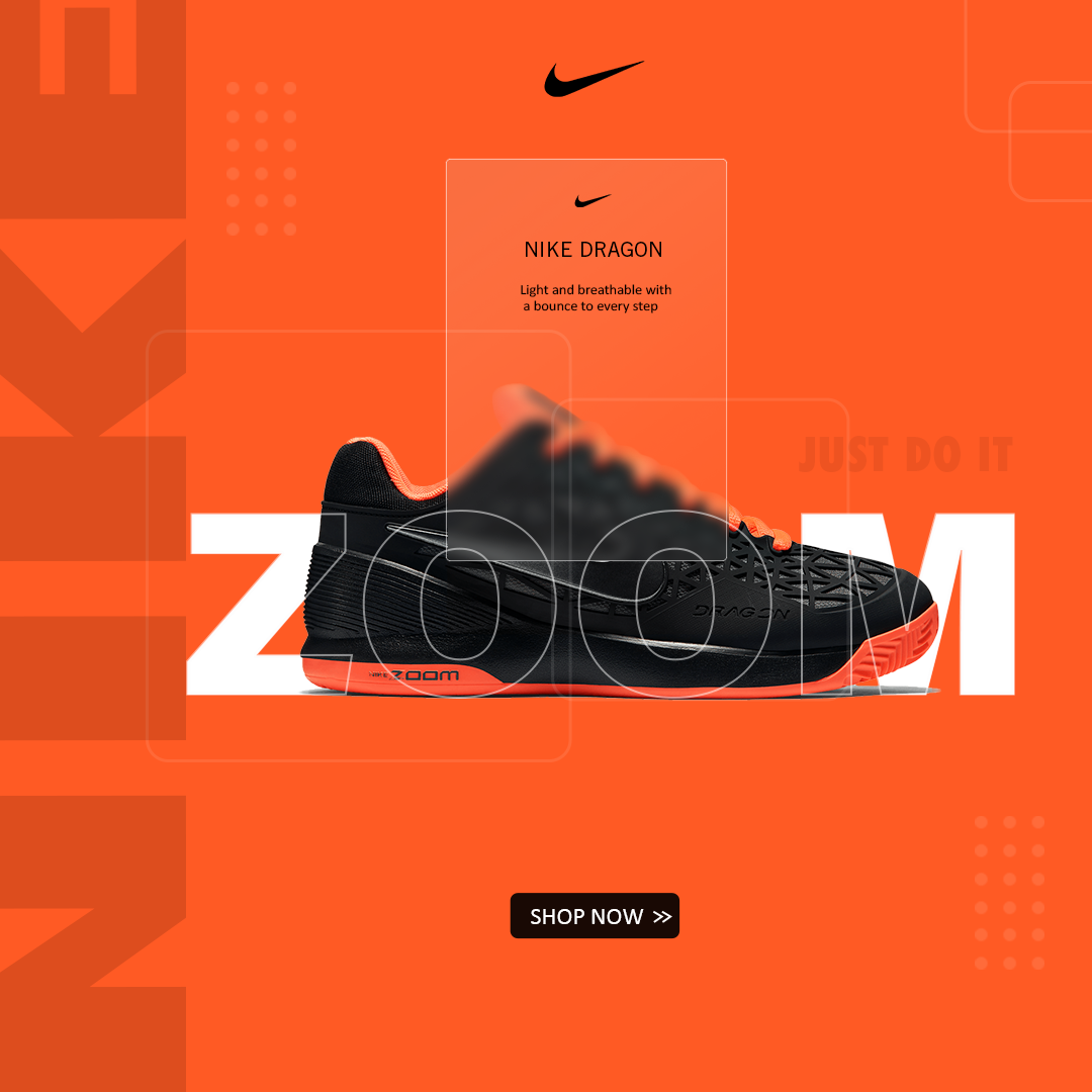 Nike shoe social media post by Shivam negi on Dribbble