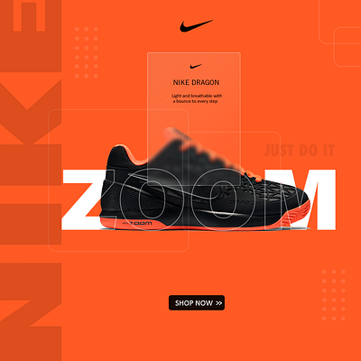 Nike shoe social media post brand branding graphic design shoe social media post typography ui