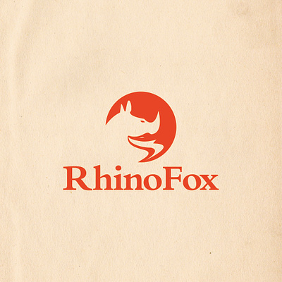 Negative space logo for Rhinofox brand agency brand design brand identity branding design design gravisio illustration logo logo design ui