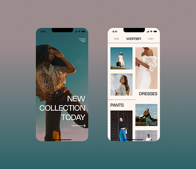 E-commerce app for a clothes store #DailyUI012 #DailyUI #012 app branding design graphic design illustration typography ui ux