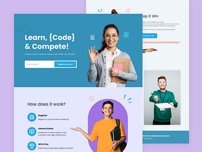 Coding Challenge website landing page agency website coding challenge coding website design landing page landing page ui website design website ui