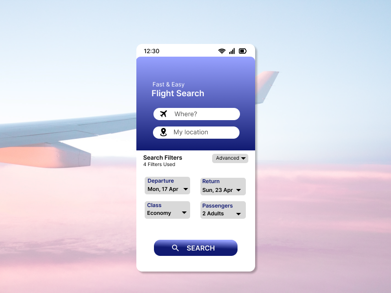 Flight Search by Neha A Bhat on Dribbble