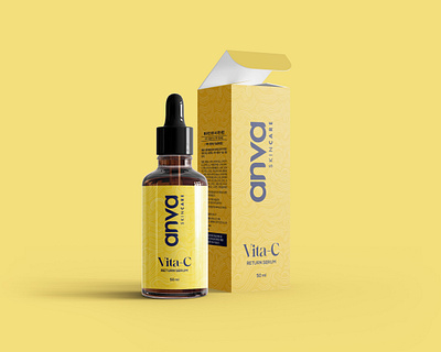 Vitamin C Serum bag design bottle design box design branding cbd oil label cosmetic packaging cosmetics design designer graphic design illustration label design logo packaging design pouch design product label supplement label ui ux vector