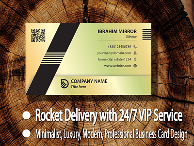 professional minimalist luxury modern business card design business card dribbble.com ibrahim mirror ibrahimmirror68 luxury minimalist modern professional visiting visiting card