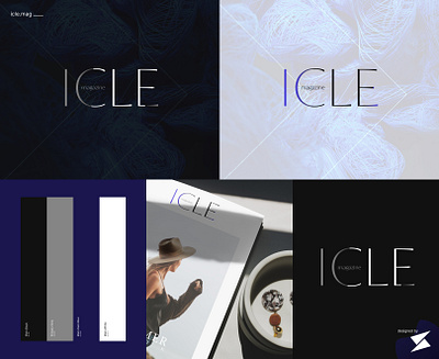 Logo design for ICLE Magazine 💜 branding graphic design logo magazine