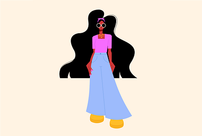 girl character character design digital illustration flat girl illustration illustration 2d illustrator vector