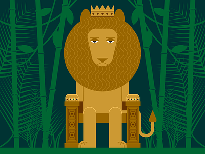 King Of The Jungle illustraion illustration illustration art illustration digital illustrations minimalist seattle