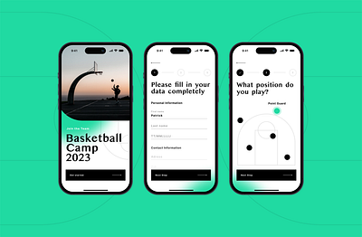 DailyUI | Sign Up | Basketball Camp app dailyui figma mobile ui