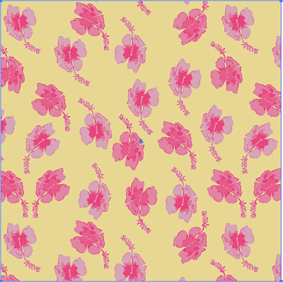 Hibiscus repeat pattern repeat pattern surface design watercolour