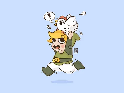 Zelda Fanart cartoon character design chicken cute design elf fanart illustration japanese kawaii link procreate zelda zelda fanart