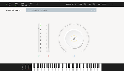 Spitfire Audio LABS - Soft Piano app design figma music piano ui