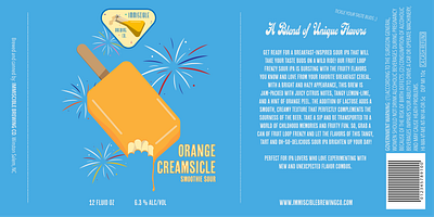 Orange Creamsicle Sour by Immiscible Brewing beer branding brewing design graphic design illustration ipa logo vector