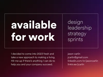 Available for work gradient