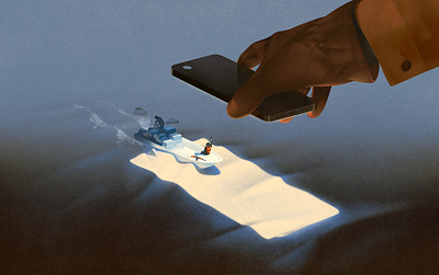 Encryption conceptual crime digital editorial folioart illustration karolis strautniekas phone technology texture
