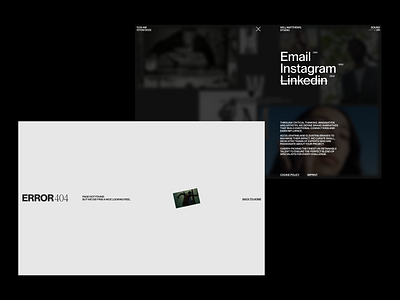 willmatthews.studio 404 404 page brand brand identity branding error landing portfolio swiss typography web website