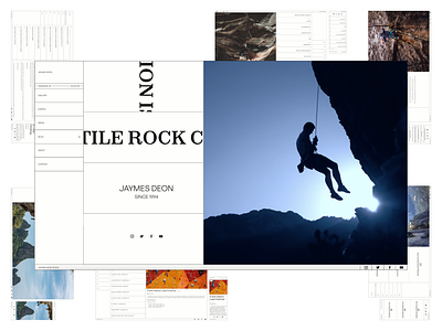 ROCK CLIMBER PORTFOLIO climber color palette figma mockups portfolio prototyping rock climbing site mapping triadic typography user personas web design website wireframes