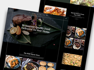 Wild Thyme Kitchen design graphic design ui ux web design website