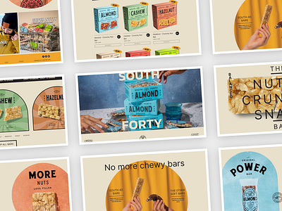 South 40 Snacks branding design graphic design logo typography ui ux web design