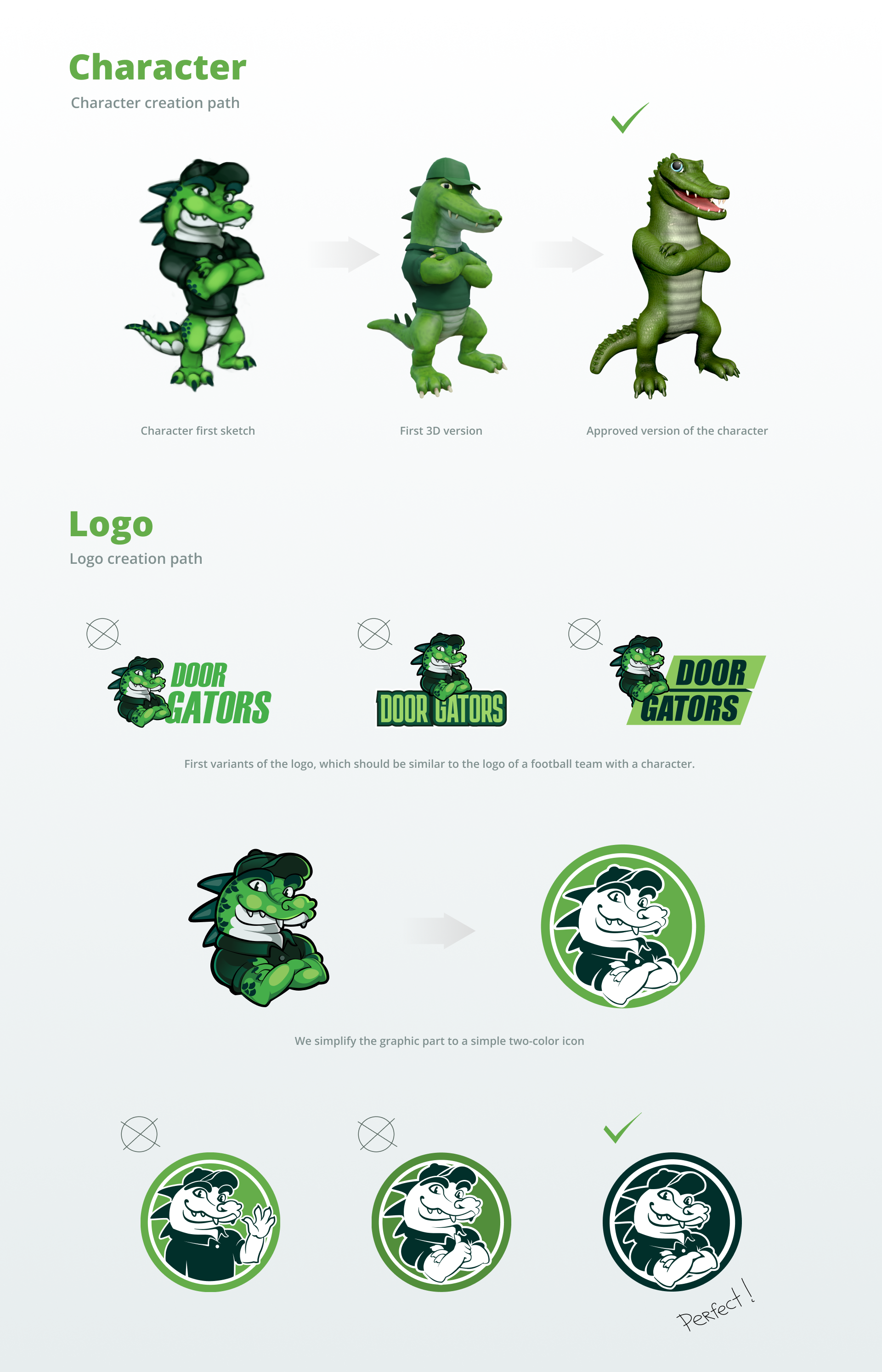 Logo and Character design 3d alligator animation branding graphic design illustration logo