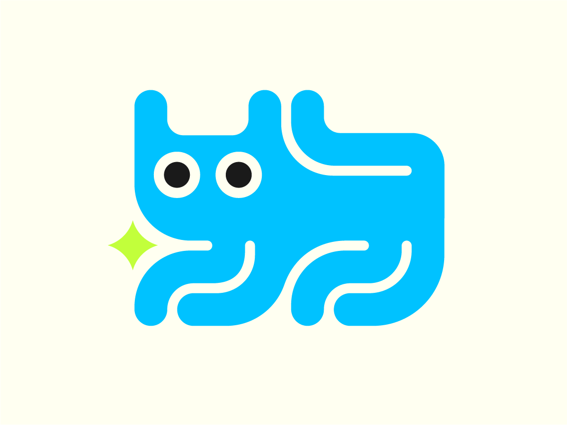 kot cat character fun icon illustration logo star