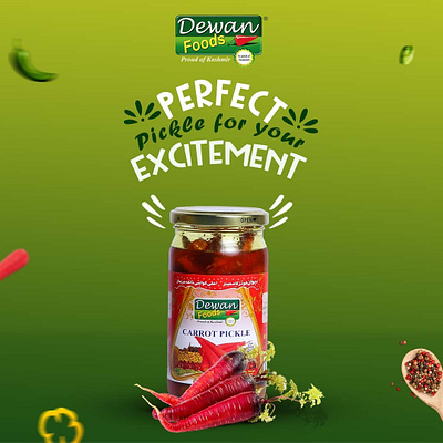 Dewan Foods Pickles branding graphic design illustration logo post social media