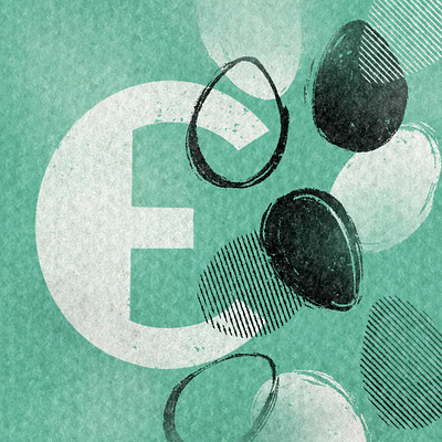 E is for eggs - 36 days of type 36 days design e eggs illustration letter texture type typography