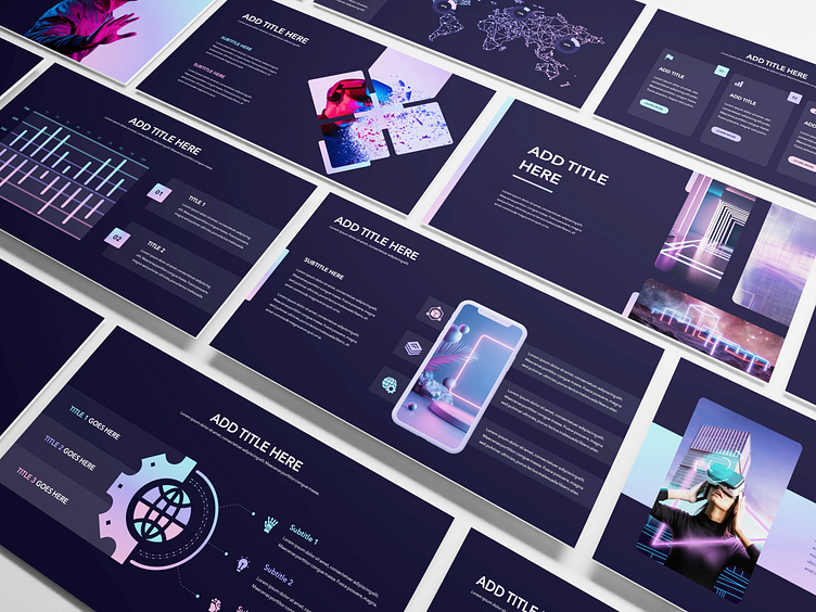 Dark Mode Futuristic PowerPoint Template by Prezfull on Dribbble