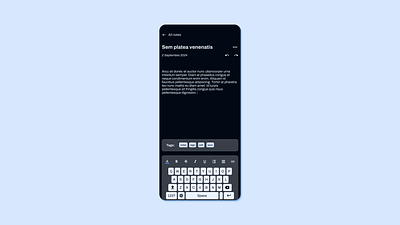 Notes Widget 065 dailyui mobile note notes ui uidesign widget