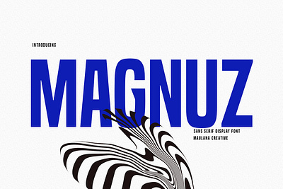 Magnuz Sans Serif Display Font animation branding design font fonts graphic design logo nostalgic