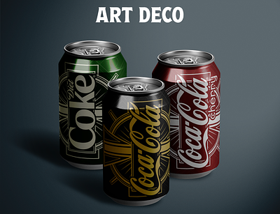 Coke Art History Redesign adobe illustrator branding coca-cola coke design graphic design logo redesign vector