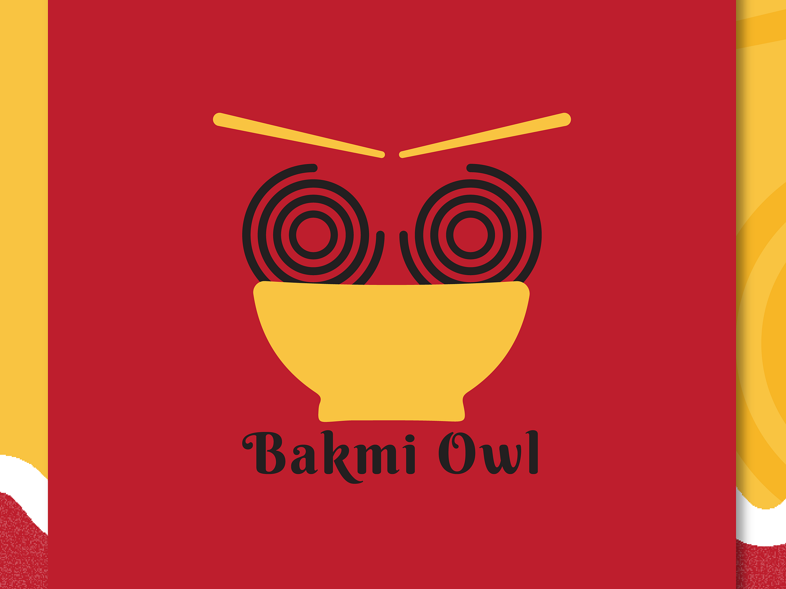 Bakmi Owl Logo Design By Fachriza On Dribbble