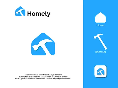 Homely - Real Estate Modern Logo creative logo home logo logo book logo brand logo branding logo concept logo daily logo design logo designer logo folio logo ideas logo love logo mark logo new logo shop logo tip logo work modern logo real estate