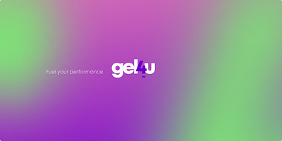 Sport nutrition online shop Gel4U. Starting screen branding design graphic design logo sport app typography ui