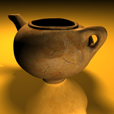 render of a 3d model antique pot 3d 3d möodel 3d render illustration