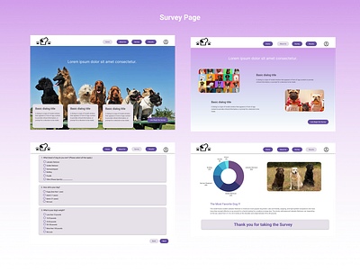 Survey Web Design 3d animation branding design graphic design logo motion graphics ui ux web