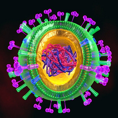 swine flu virus 3d model render 3d 3d möodel 3d render illustration