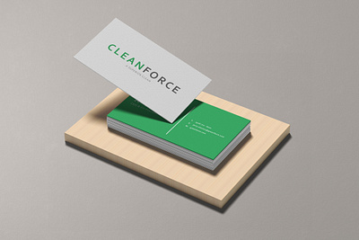 CLEAN FORCE | Logo Case Study branding business cards design designer graphic design logo logo design logotype print media