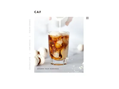 CAF Coffee design figma ui